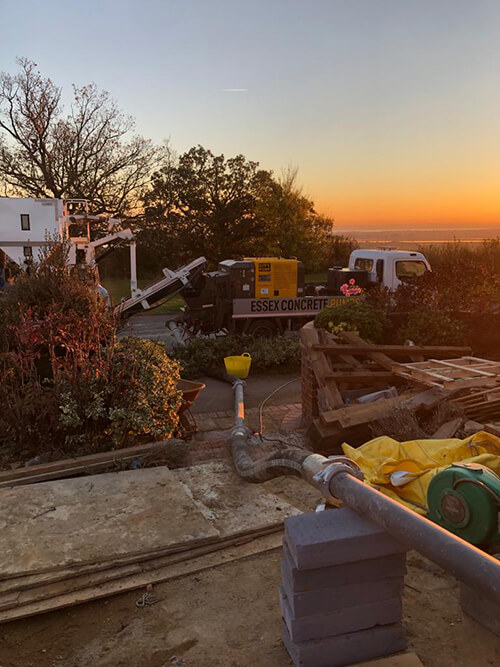 Concrete pump hire essex